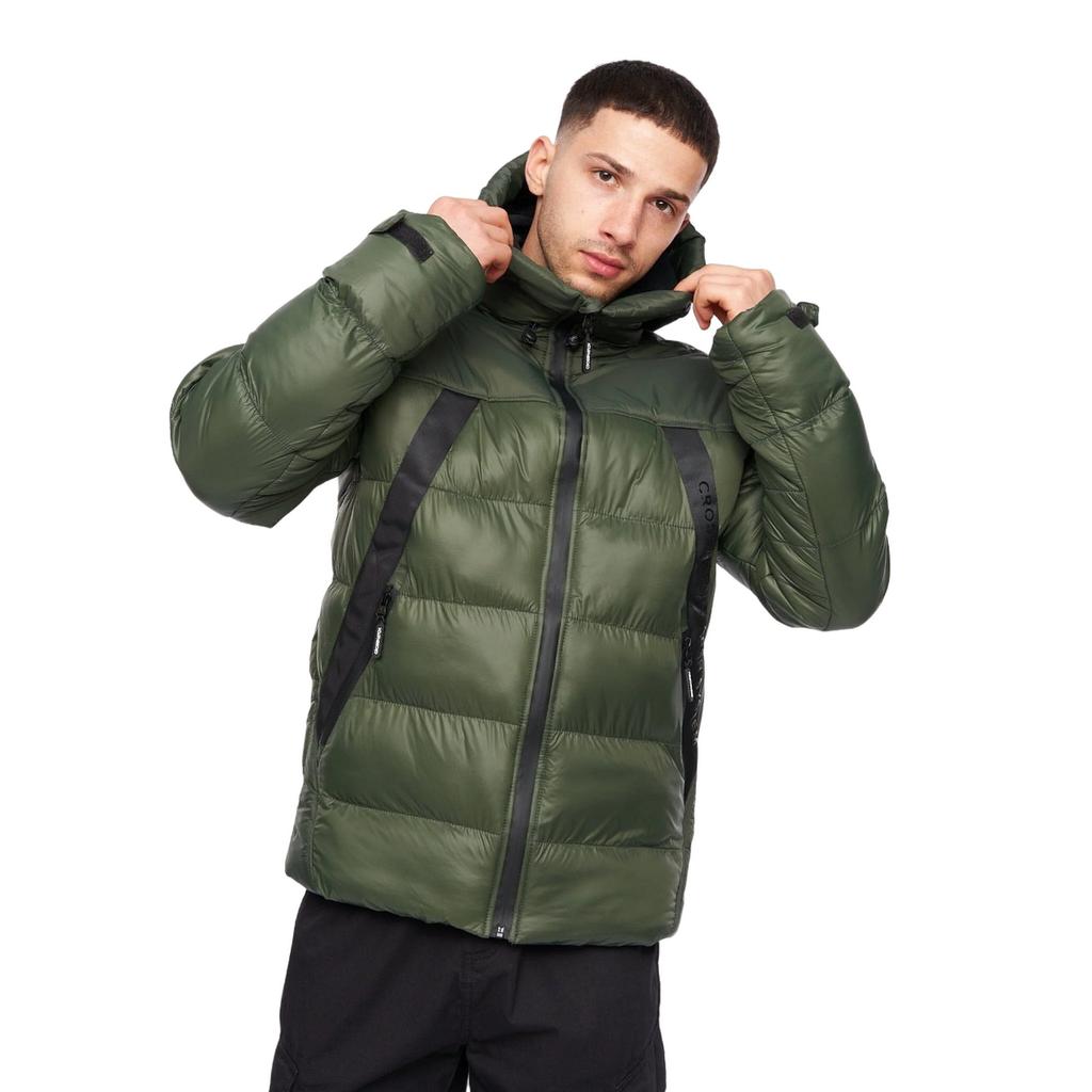 Crosshatch Pánská bunda s kapucí Craystore Puffer