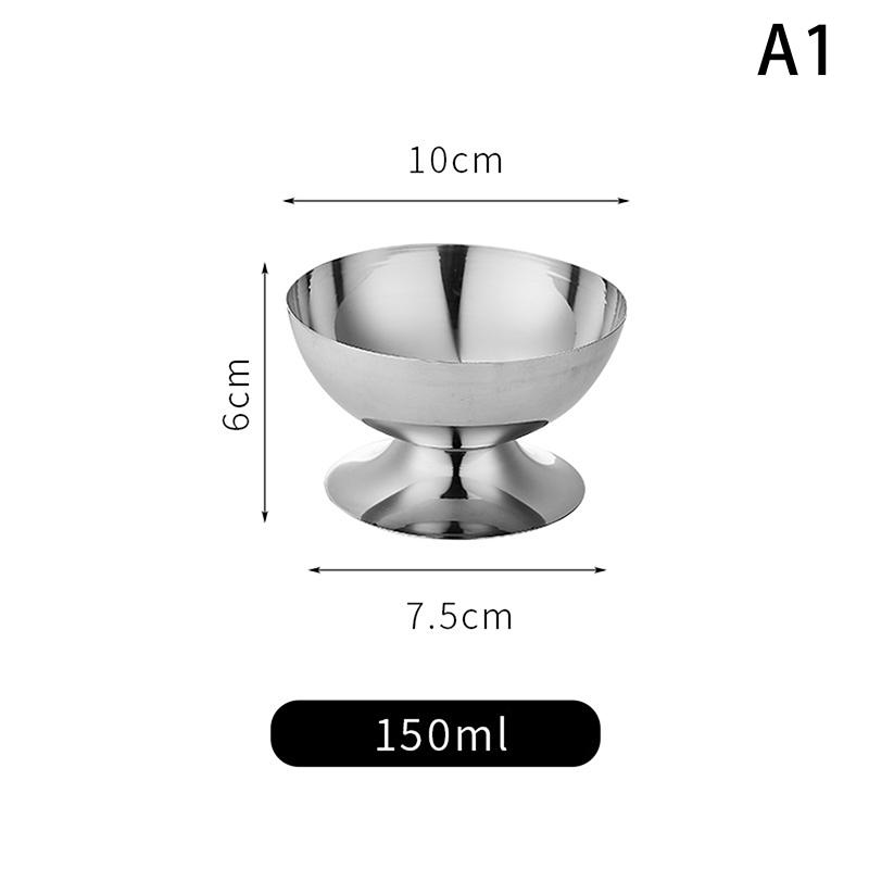 

Стаканчик для мороженого из нержавеющей стали, десертная чаша для пудинга, десертный стаканчик с высоким основанием, блюдо для подачи фруктового салата, блюдо для закусок на торт 10*6*7.5cm