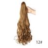 Corn Perm Long Wavy Curly Ponytail Ombre Pony Tail Hairpiece Claw Clip Ponytail Wig  Daily