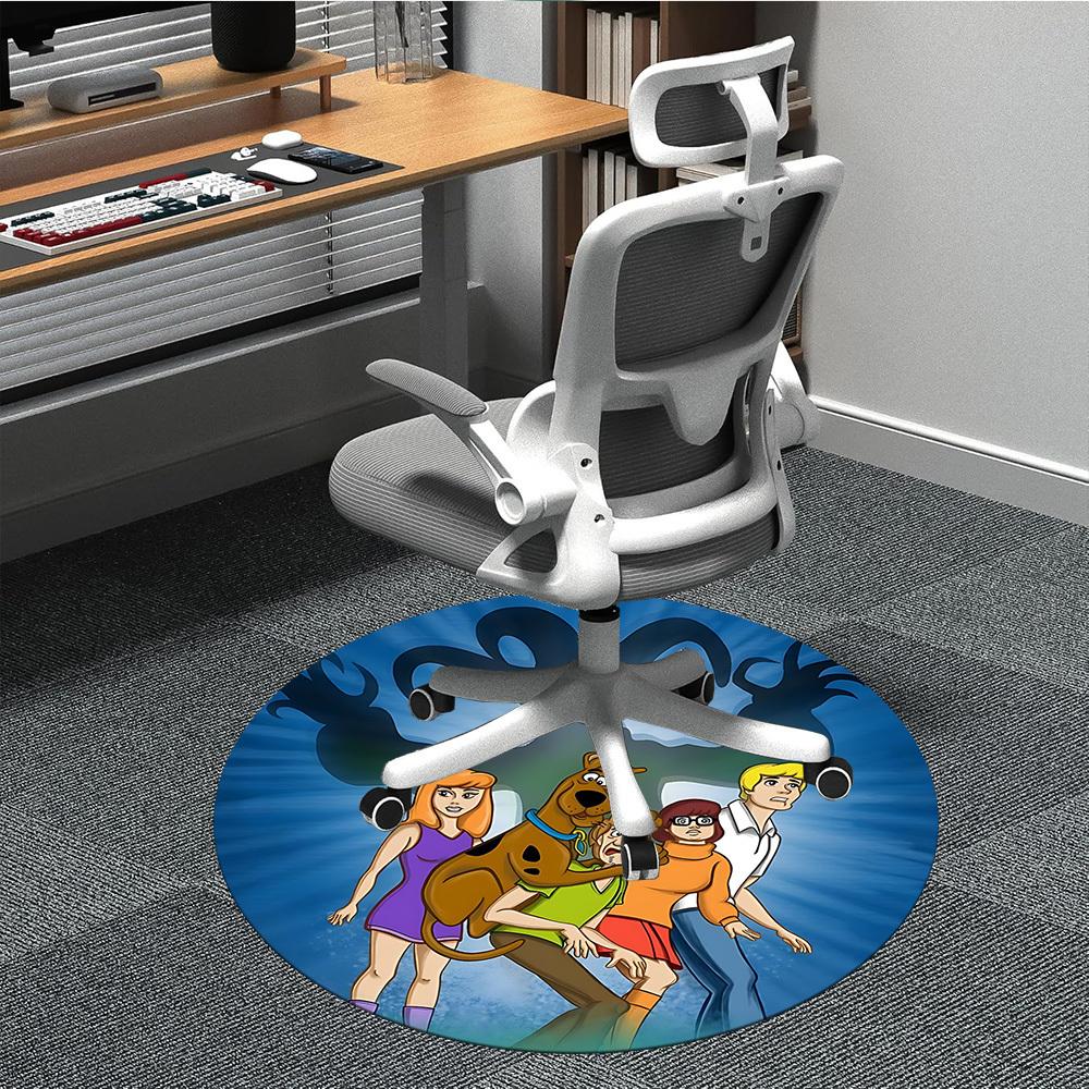

1PC Scooby-Doo Office Round Rug, Non-slip, Soft and Durable Office Rug for Interior Decoration, Perfect for Office yy250915128 80cm by 80cm
