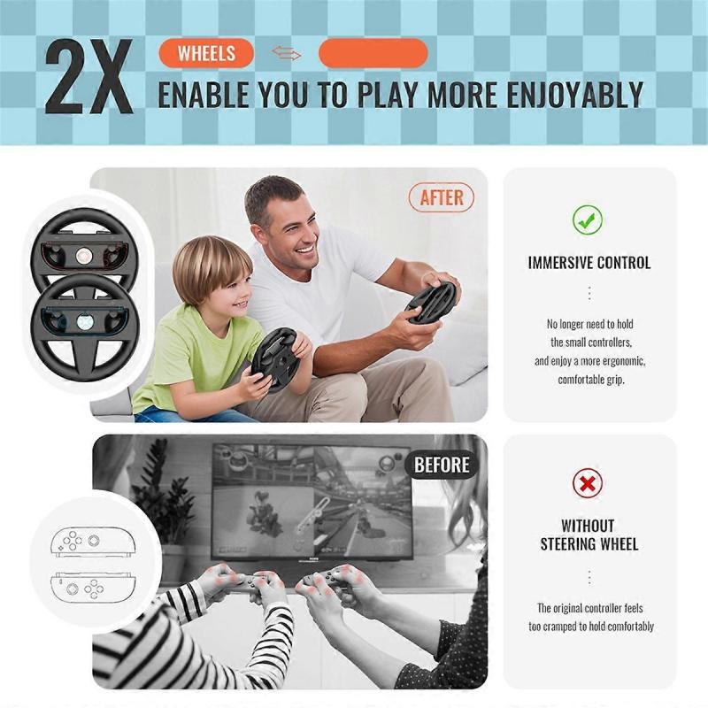 Left Right Game Steering Wheel Controller Handle Holder Grip A