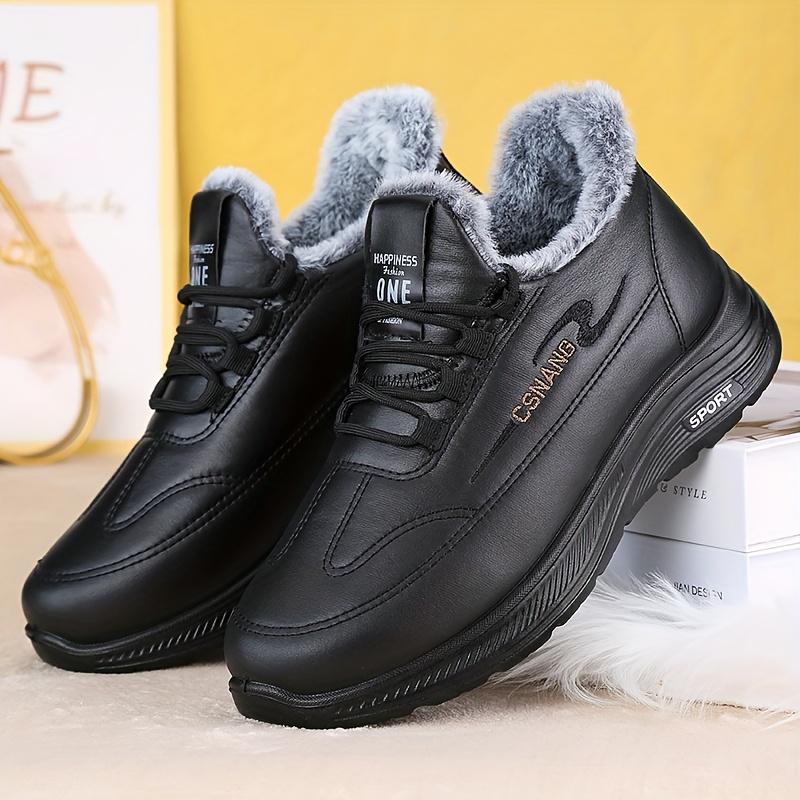 Men Winter Snow Boots Warm Casual Outdoor Shoes Wear‑Resistant Anti‑Slip Round Toe Cold‑Resistant for Daily Commute Urban Wear