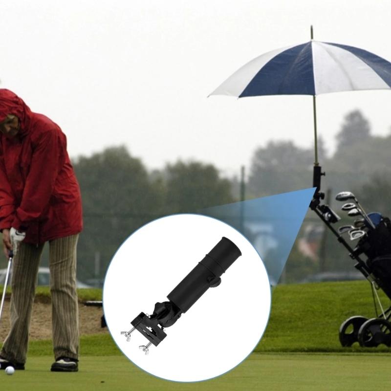 Verstellbarer Golfschirmhalter Mit Windschutz-Verriegelung Golfwagen Schirmhalter Schnelle Montage Golfzubehör