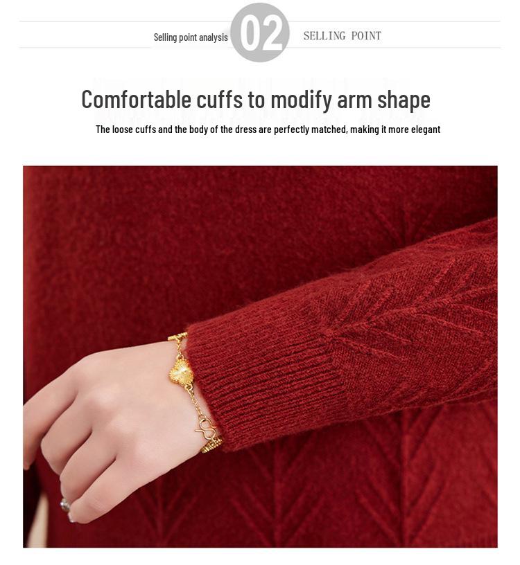 2025 New Stylish Winter Knit Sweater for Middle-aged & Elderly Women