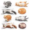 Pvc Cat Sculpture Cat Garden Statue Pvc Simulated Cat Model Miniature Kitten Figurine Educational Toy Sculpture for Lovers