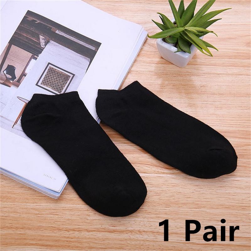 1/5/10 Pairs White Boat Socks For Women Men Invisible Low Cut Silicone Non-slip No-show Ankle Socks Casual Breathable Socks