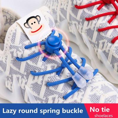 Nr 8 sznurowadła z blokadą sprężynową bez wiązania elastyczne sznurowadła trampki dla dzieci dorosłe szybkie sznurowadła do butów opaski gumowe okrągłe buty bez wiązania