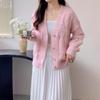 2024 Autumn Women's V-Neck Loose Knit Cardigan