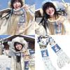 Elegant Evening Scarves Stylish Winter Scarf Snowman Decoration Neckerchief Winter Clothes Accessories