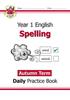 Buch KS1 Spelling Year 1 Daily Practice Book: Autumn Term