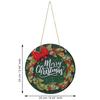 Wooden Merry Christmas Wreath Decorative Banner Door Wall Hanging | Christmas Tree Decoration Items Hanging Ornaments Props
