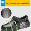 Labor Protection Shoes Men's Summer Steel Wrap Toe Anti-impact Anti-puncture Anti-odor Breathable Sandals Site Work Shoes Wear-resistant Light