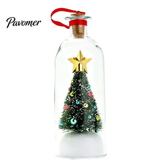 Festive Room Accent Light Recordable Christmas Message in A Bottle, Voice Recording Holiday Keepsake with Personalized Memory Playback Cork,