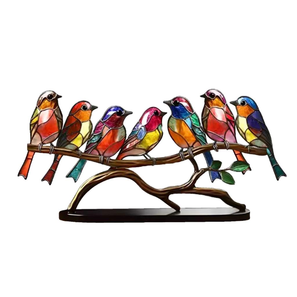 Iron Plane Flowers And Birds Ornaments Home Decoration Metal Creative Color Crafts