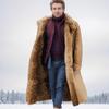 Herbst/Winter Kollektion: Herren Wildleder Plüsch Leder & Pelz Jacke - Verdickt, Warm, Integriertes Design