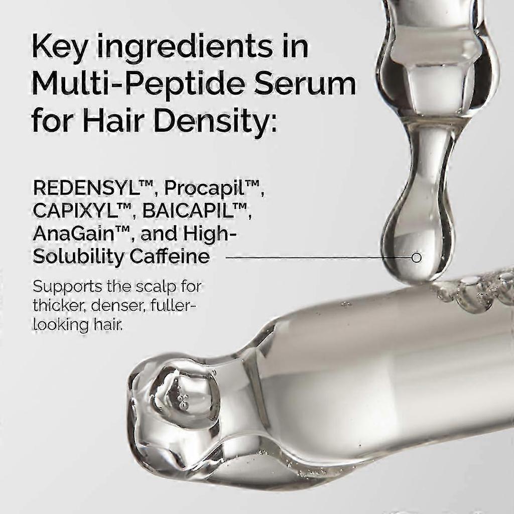 The Ordinary Multi-Peptide Hair Density Serum - 60ml Thickening & Fullness Enhancing Peptide Formula for Thinning Hair, Men & Women