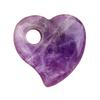 Natural Quartz Heart Palm Stone Cute Mini Polished Love Shaped Healing Stone with Hanging Hole for Reiki Meditation Gifts