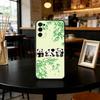 panda Phone Case Black Silicone Soft For Samsung S25,S24,S21,S22,S23,S30,Ultra,S20,Plus,Fe,Lite