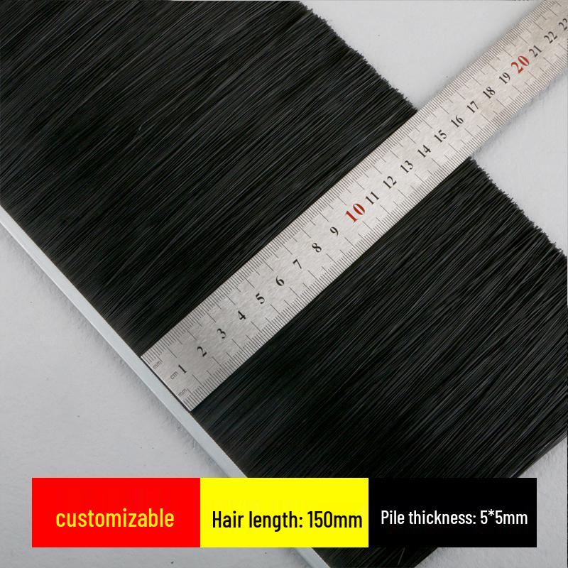 Braune kundenspezifische Nylonborstenbürste für staubdichte Abdichtung und Drehtüren