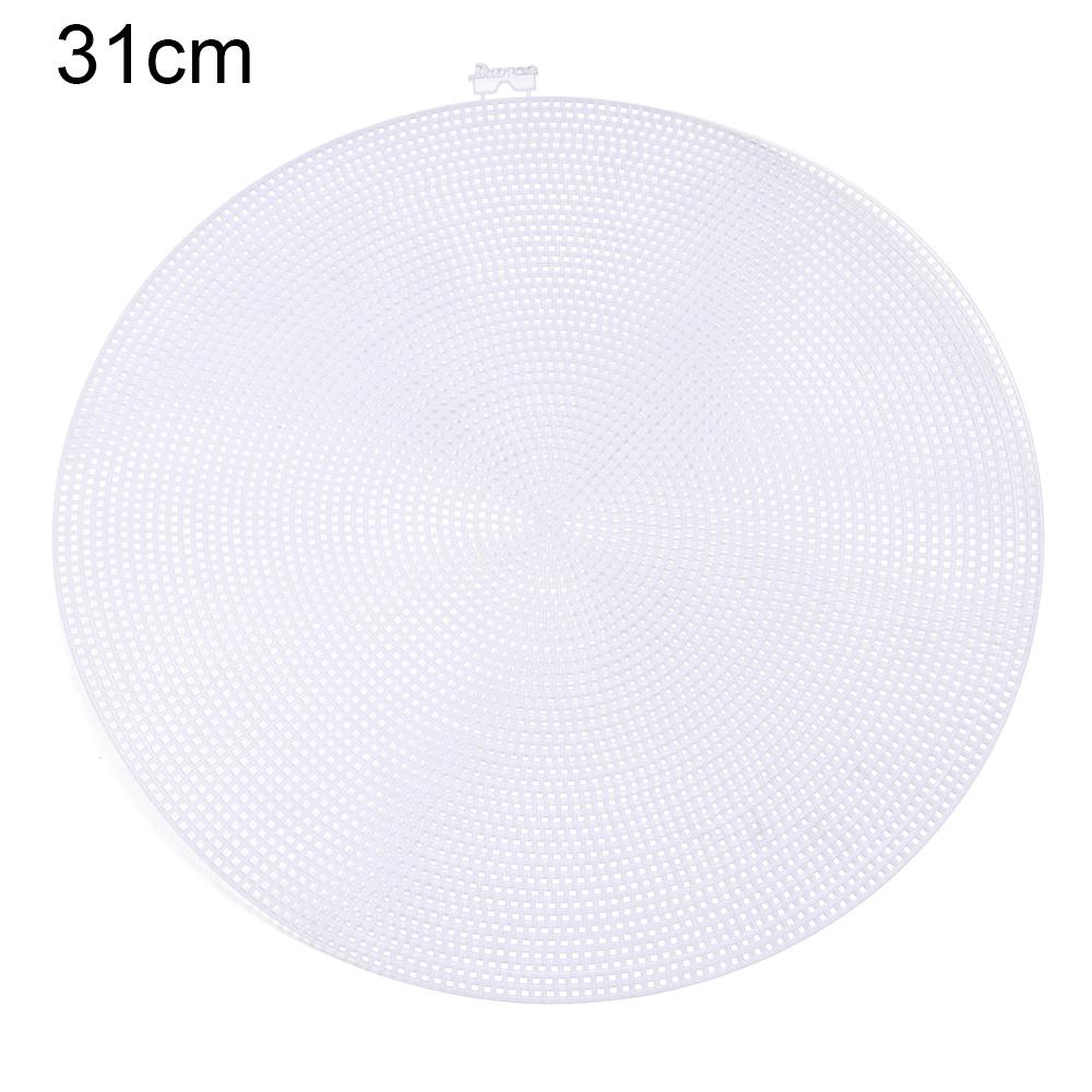 Round Grid Board for DIY Bag Plastic Knitting and Weaving Helper Knit Sheet Easy Knitting Accessories Hand Bag White Net Cover