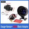 Car Water Temperature Gauge With volt meter 2 in 1 LCD Car Truck Gauge+ 26-40MM Water Temp Joint Pipe 10MM Water Tempe Sensor