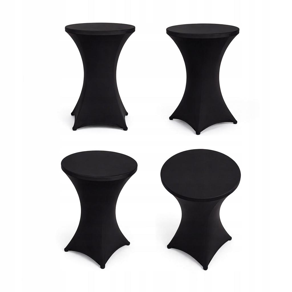 NUFORMA Banquet Table Cover 80 cm Elastic Black