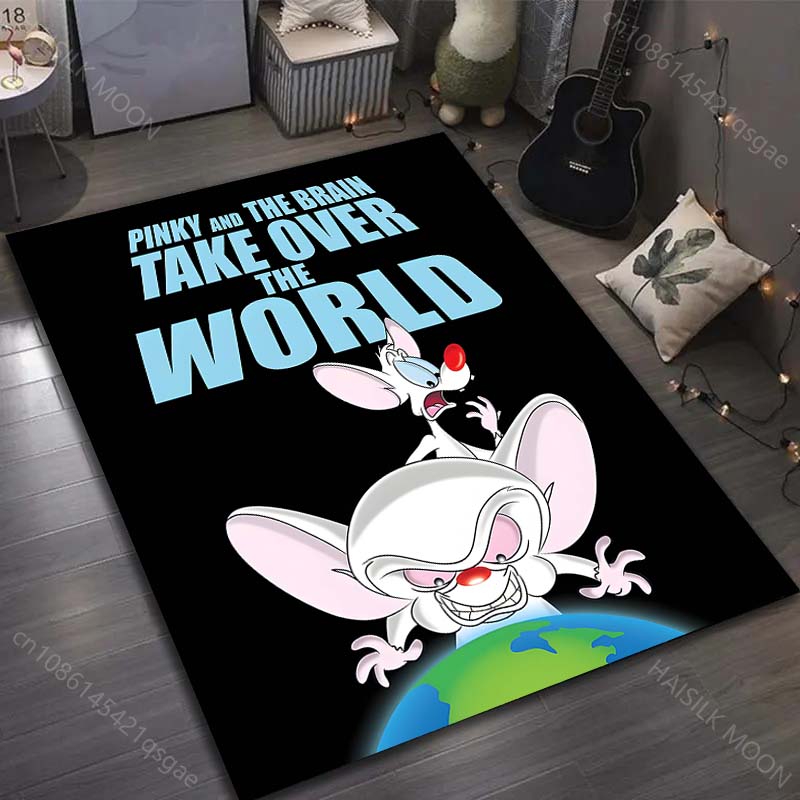 Classic Cartoon Two Funny Mice Print Carpet for Living Room Bedroom Sofa Doormat Decor Sofa Area Rug Non-slip Floor Mat