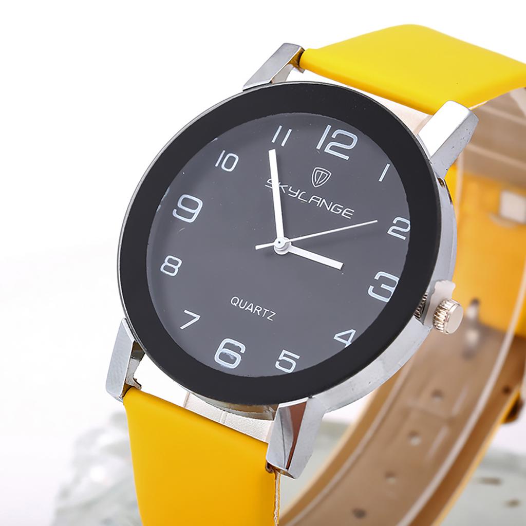 Orologio semplice in pelle bianca Orologi da donna Orologio da polso analogico casual al quarzo