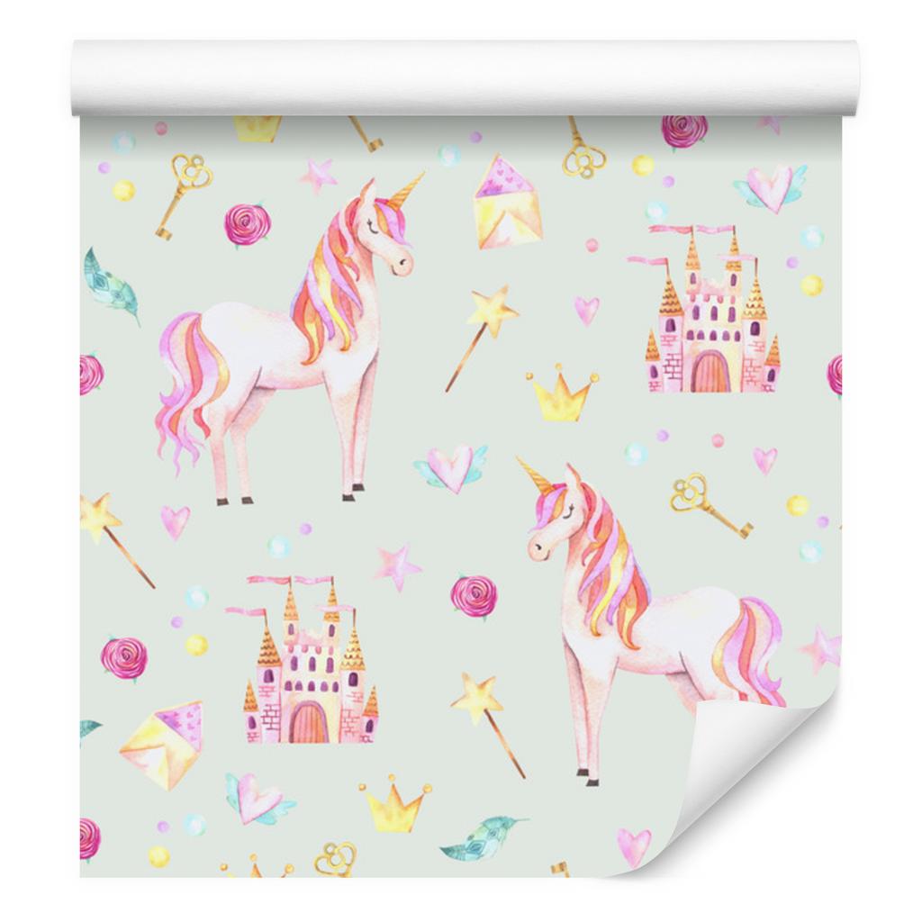 Fairy tale unicorn wallpaper for living room and bedroom 50x1000