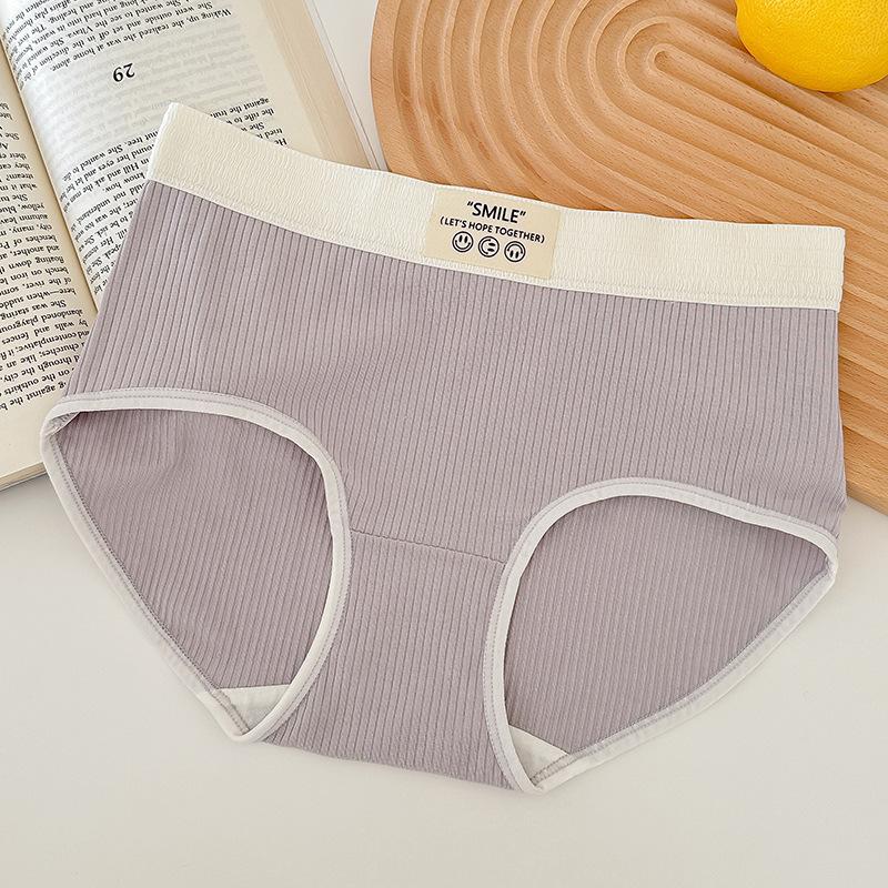 Women's Underwear Women's Antibacterial Panties Breathable Mid-waist Briefs
