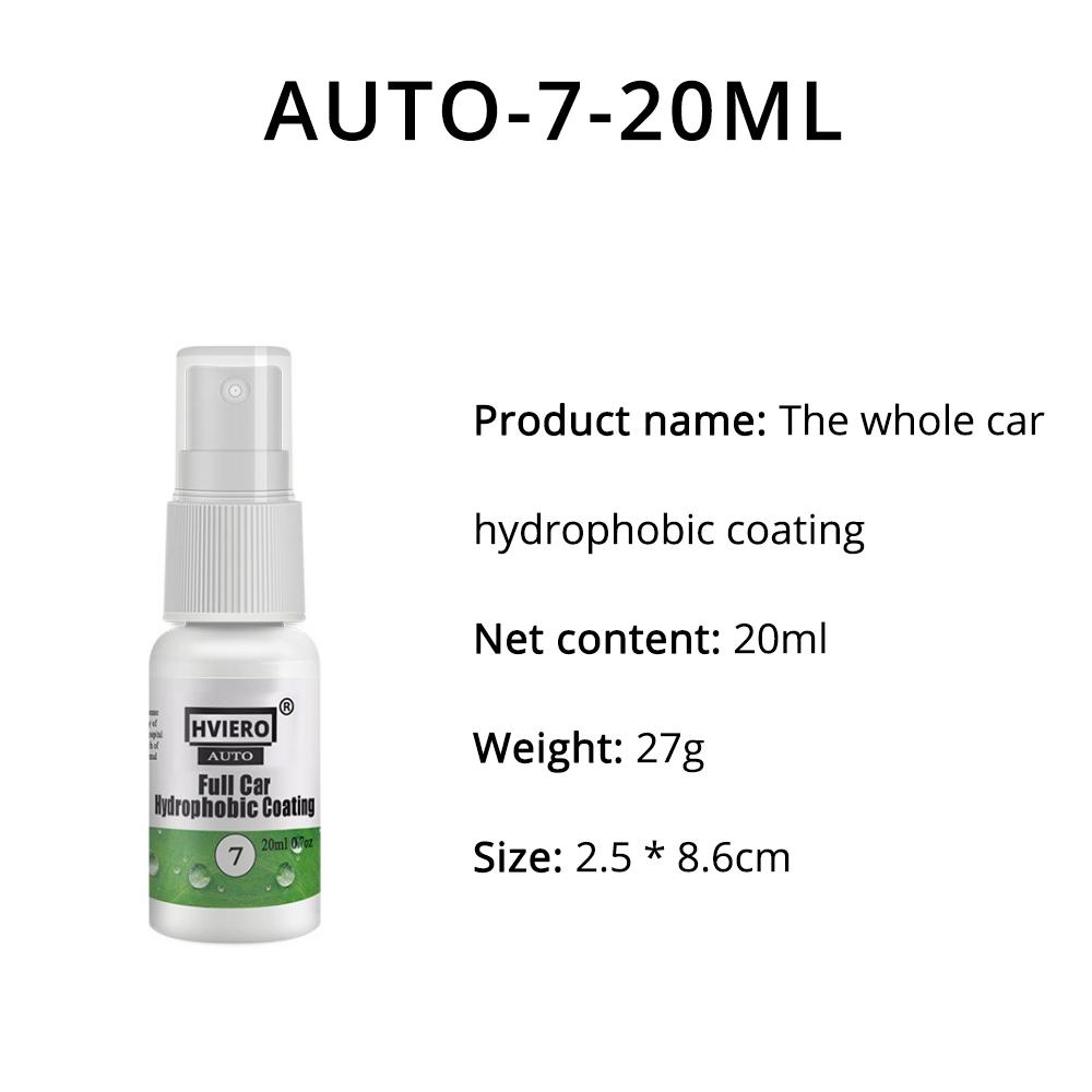 HVIERO-7 Car Cleaning Super Hydrophobic Water Rain Repellent Spray Car Windshield Glass Coating Agent Repellent Agent