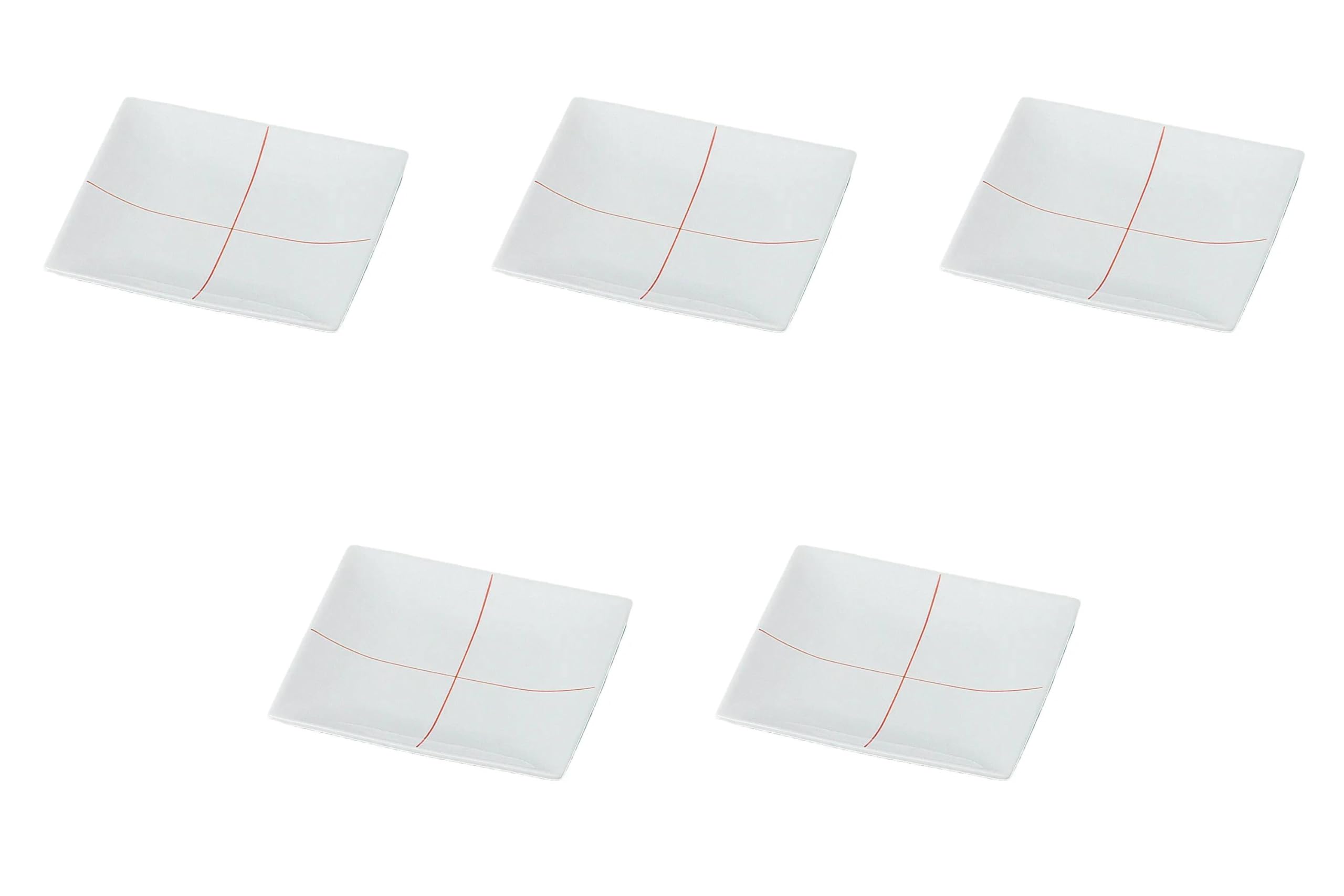 

Set of 5 Checkered Plates R x x Arita Ware Side Plates Setomonohonpo (S) [14.7 14.7 1.7 cm]