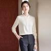 KASEYE Damen Langarm Bluse mit Stehkragen, Professionell