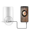 LED Light Wireless Bluetooth-compatible Speaker FM Radio Clock Mic Stereo Music Player