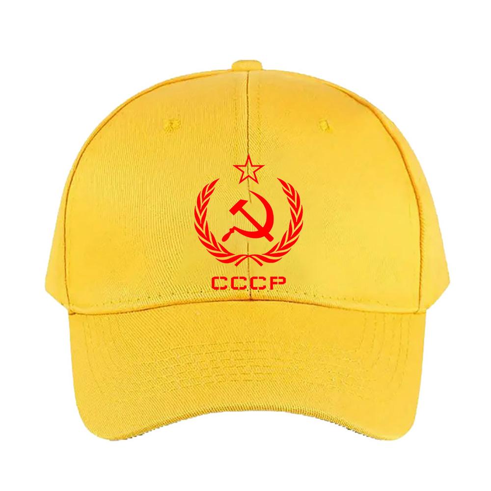 Russian USSR Soviet Union Hammer and Sickle CCCP Communist Cap Summer Woman Man Adult Hat Printed Baseball Caps Trucker Cap