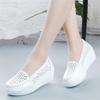 Fashion Genuine Leather Women's Shoes Four Seasons Nurse Work Shoes Women's Wedges White Platform Womens Shoes
