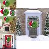 Grinch Green Plush Christmas Wreath Decorative Hanging Ornament For Festive Decor