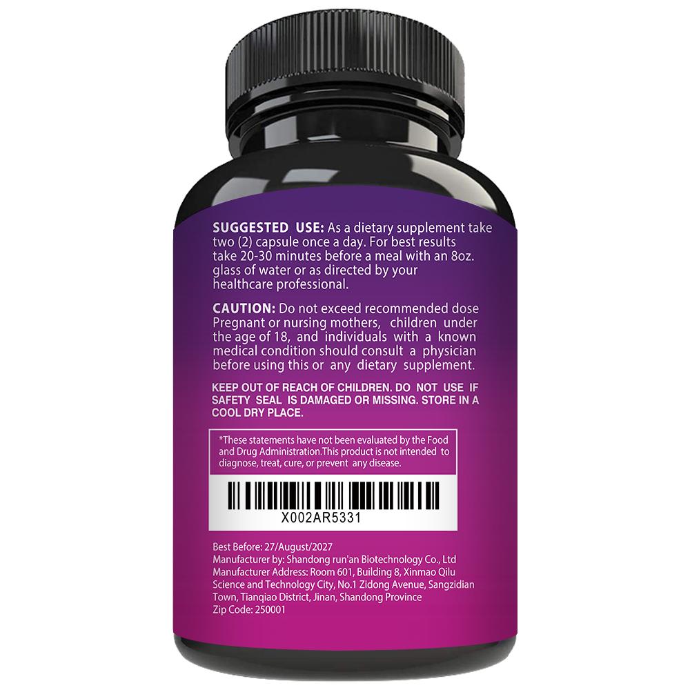 Nighttime Metabolic Support — White Kidney Bean, L-Theanine, Valerian, 120 Capsules