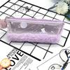 Minimalist Spliced Semi-transparent Pencil Case for Girls Rabbit Japanese-style Cute and Fashionable First-grade Fluffy Portable Stationery Storage