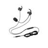 ELECOM Wired Headset, 3.5mm 4-pole Mini Plug, with Microphone, In-Ear, Canal Type, Binaural, with Conversion Cable (4-pole To 3-pole), Black,