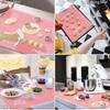1Pcs Silicone Baking Mats for Baking Dough Non Stick Rolling Dough Pads Easy To Roll Out Pizza Dough Kneading Accessories