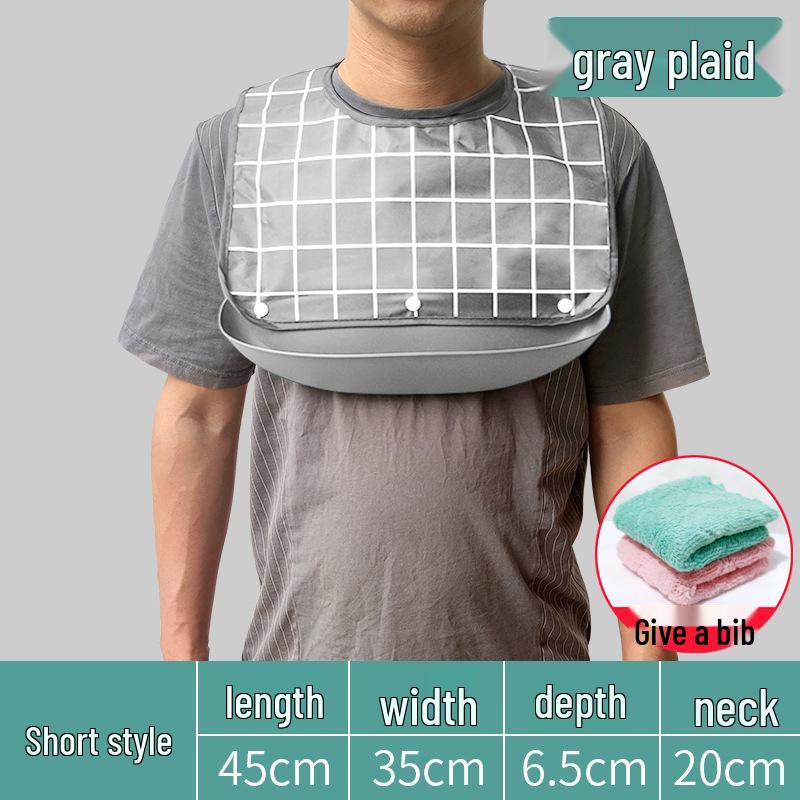Waterproof Silicone Bib for Adults: Ideal for Elderly Mealtime
