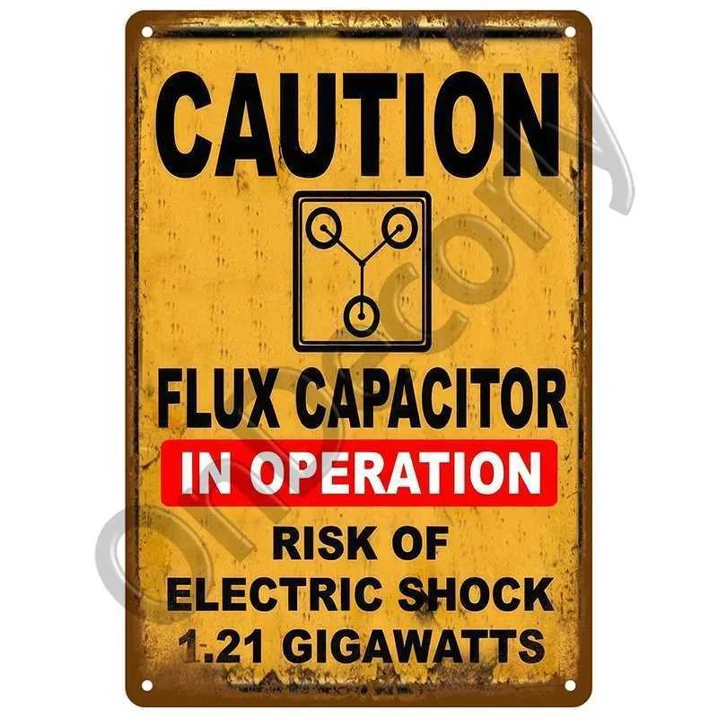 Retro Dangerous Tin Sign Home Wall Decoration Used For Bar Painting Retro Warning Metal Sign Plaque Cafe Club Man Cave Pubs Art Poster