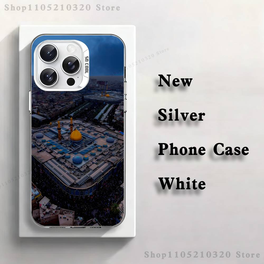 Imam Hussain Shia Ali Phone Case For iPhone 17,16,15,14,13,12,11,Pro,XS,Max,Plus,Mini,SE4,E white Matte Shockproof Cover