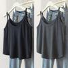 Plus Size Korean Style Solid Color Sleeveless Camisole Vest for Women - Summer Slimming Top