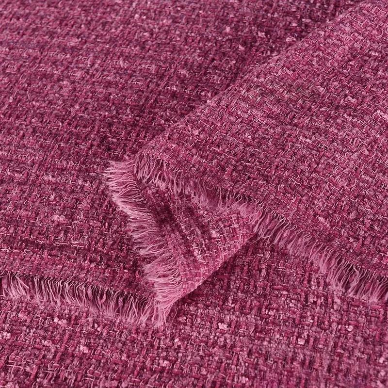 100x150cmLuxury Korean Style Tweed Fabric Dress for Coats Clothing Sewing Plain Soft Skin-friendly Cloth Needlework Drape