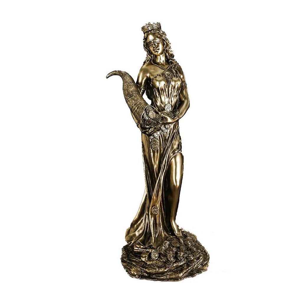 Tyche Sculpture Ancient Greek Mythology Collectible Bronzes Finish Greek Goddess Statue Sculpture Figurine For Living Room