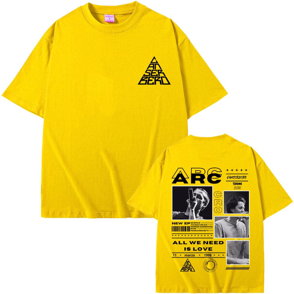 Hot Sale Rapper Canserbero All We Need Is Love Graphics T-Shirt Muerte Vida T-shirts Men Women Hip Hop Fashion Oversized T Shirt