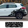 1pc 200x60cm Carbon Fiber Look Triangles Car Side Sticker Camouflage Car-styling Vinyl Decal Decor for Car Decoration