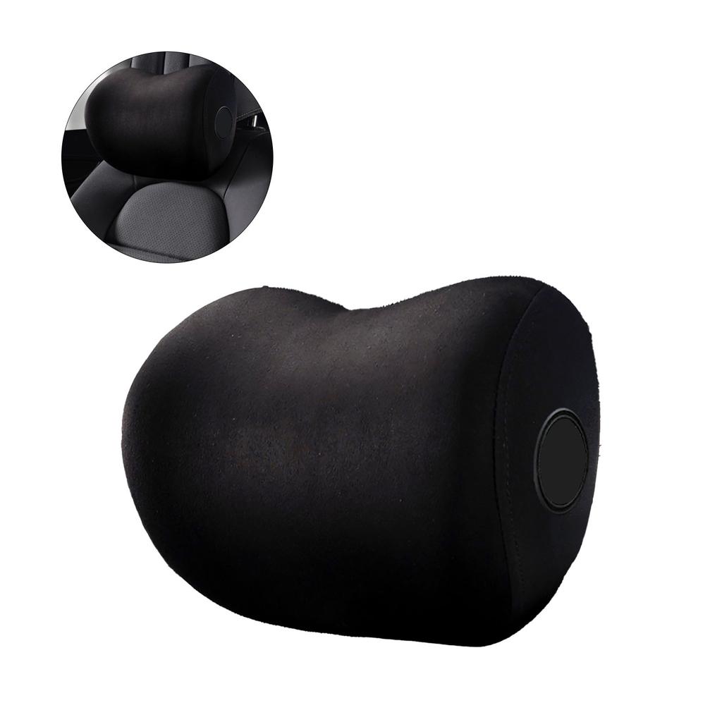 Car Seat Headrest Memory Foam Head Neck Rest Auto Seat Head Rest Support Neck Cushion Pillows for Car Office Black